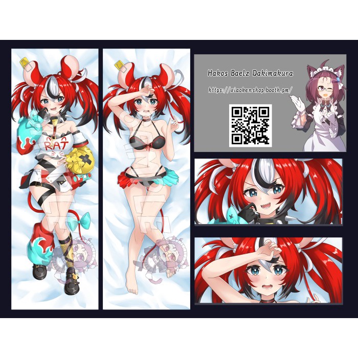 Hakos Baelz Dakimakura Hololive