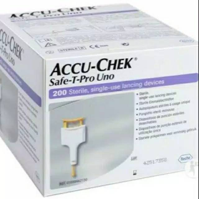 ACCU CHEK SAFE T PRO UNO ISI 200 Lancet Accu Check