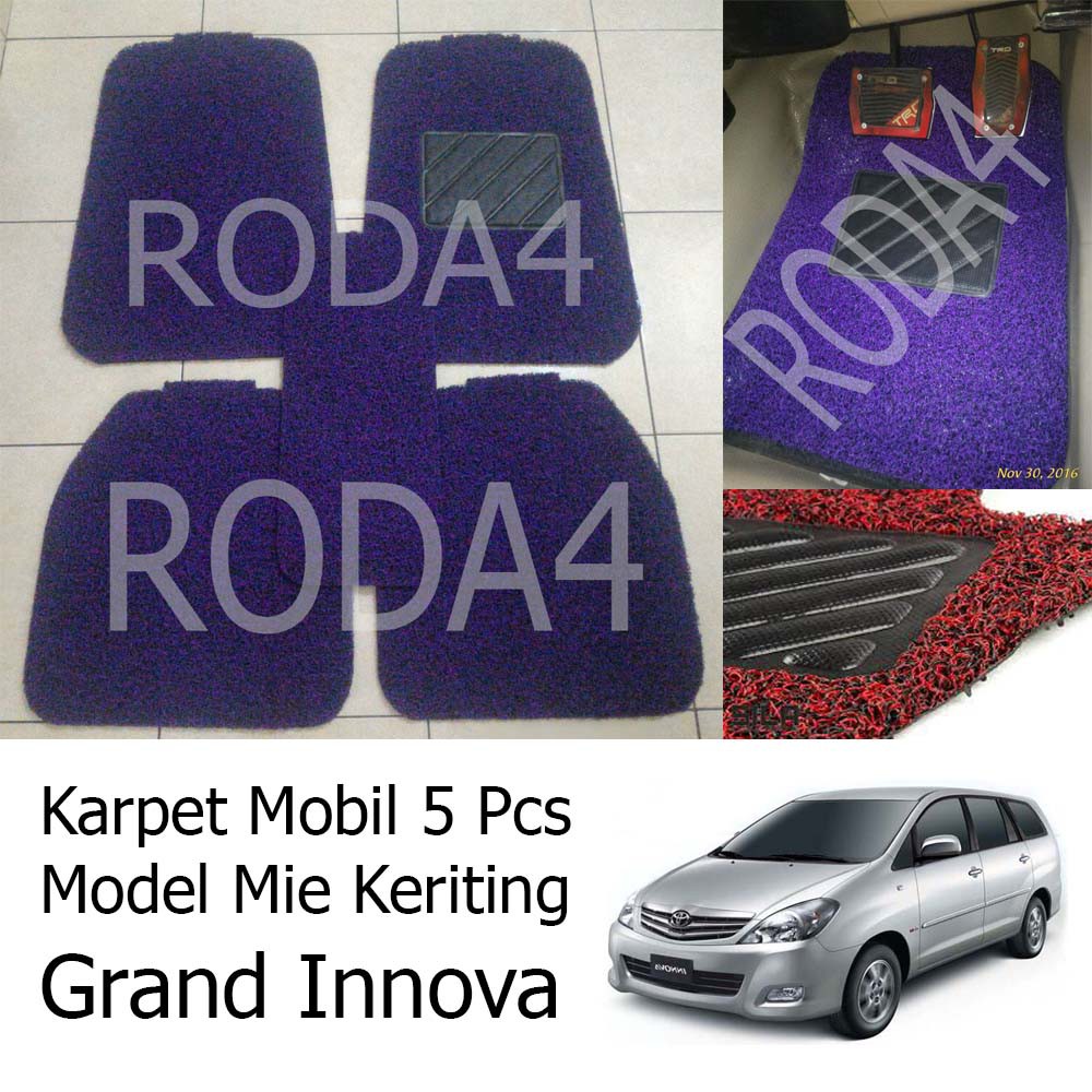 Karpet Mobil / Car Carpet / Floor Mats Universal Model Mie Keriting Grand Innova