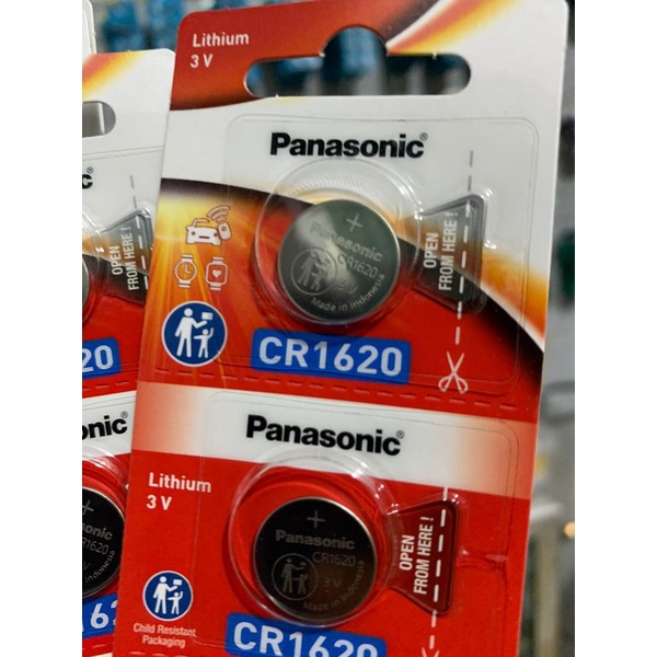 Batre Baterai panasonic original CR1620 satuan kemasan baru