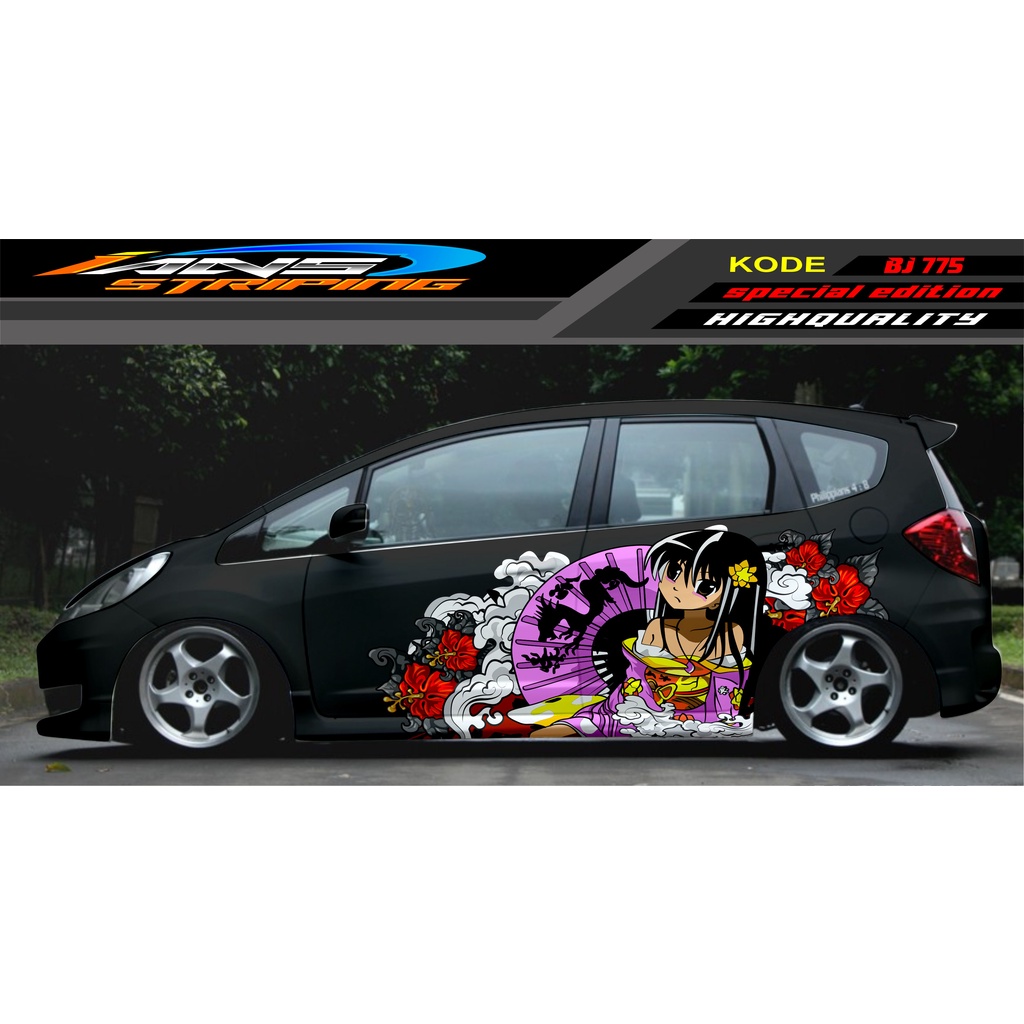 STICKER MOBIL JAZZ BRIO AVANZA SIGRA YARIS / STIKER VARIASI MOBIL / MODIF STICKER MOBIL