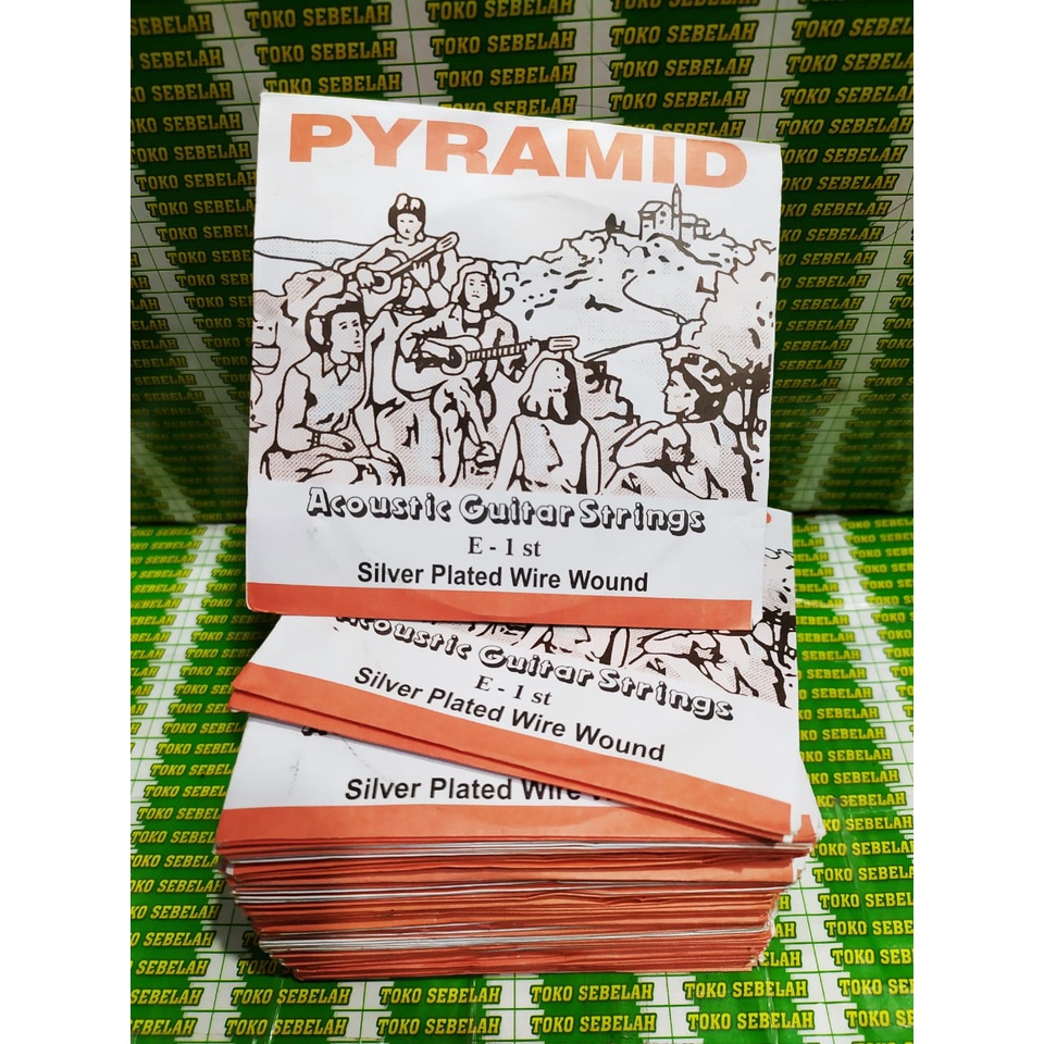 Senar Gitar String Akustik Pyramid Original Premium No. 1 2 3 4 5 6 (Satuan / FULSET) Murah