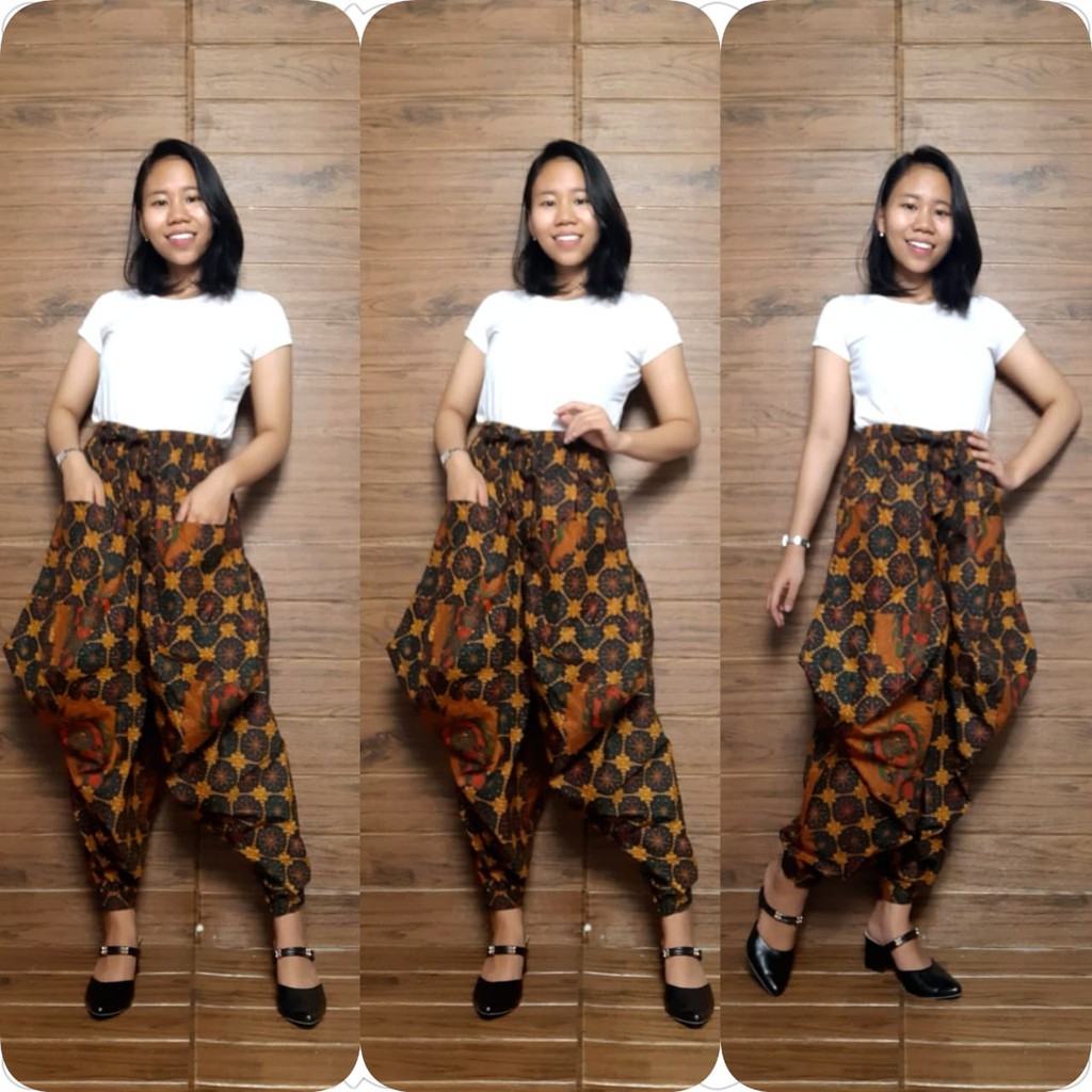 SB Collection Celana Panjang Zahura Longpants Aladin Joger Batik Wanita