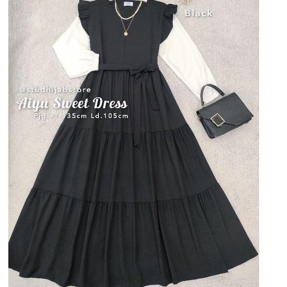 Modern.. Aiyu Sweet Dress /Baju Remaja Wanita /pakaian wanita/kekinianAiyu /Dress/korea style/Terbar