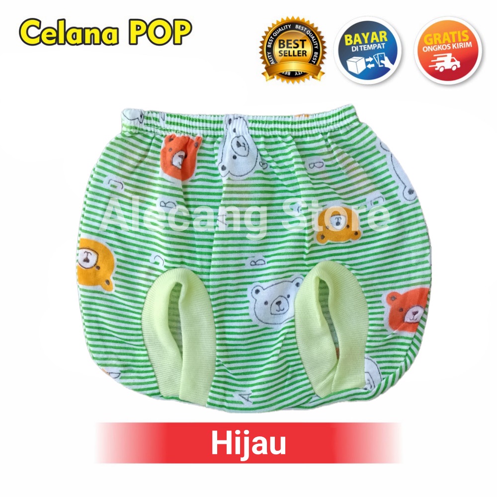 Celana pop bayi polos Newborn dan 6 pcs SNI