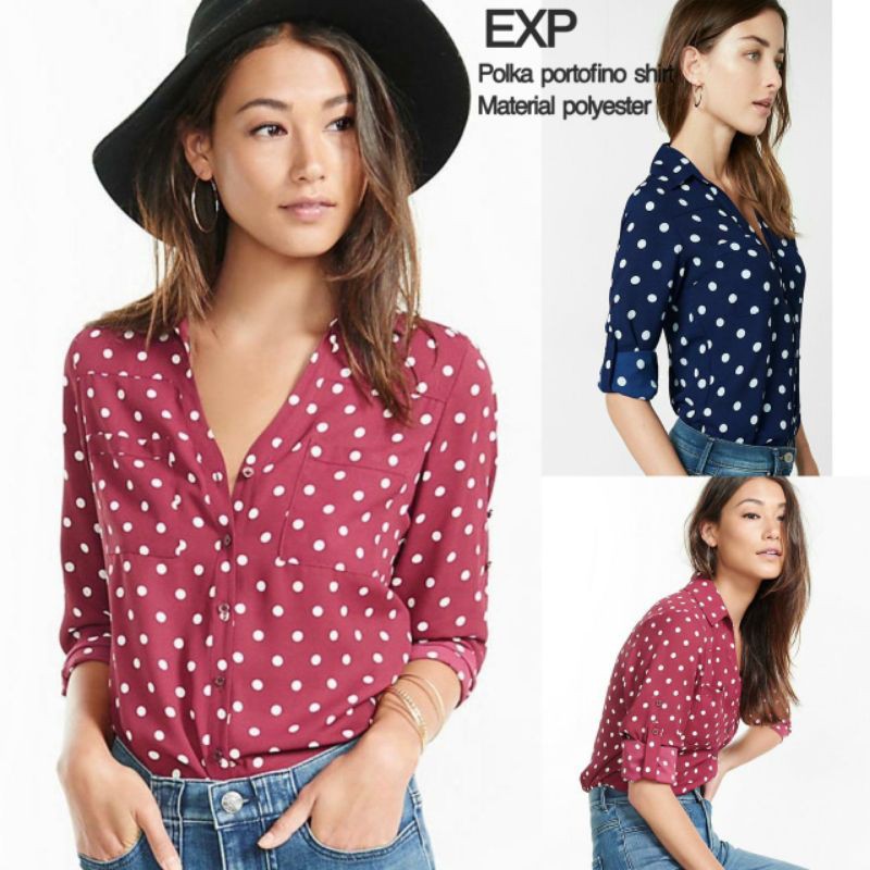 Exp** printed longsleeved blouse