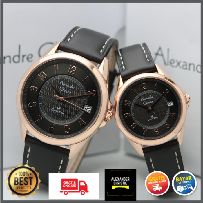 JAM TANGAN ALEXANDER CHRISTIE CRISTIE ALEXANDRE CHRISTIE CRISTIE COUPLE ORIGINAL AC8649