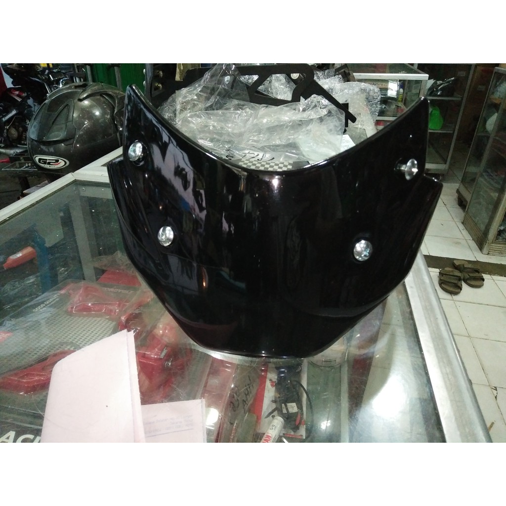 VISOR VIXION LAMA - VIXION KE 2 LAMPU OVAL kaca windshield plus breket VIXION LAMA