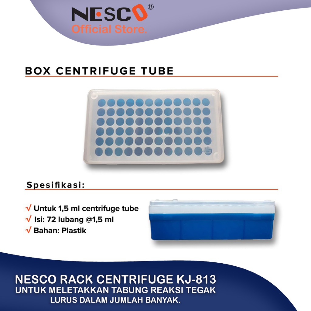 Nesco Rack Centrifuge 1,5ml, 50-72 wells,  for rack tabung reaksi, Best seller