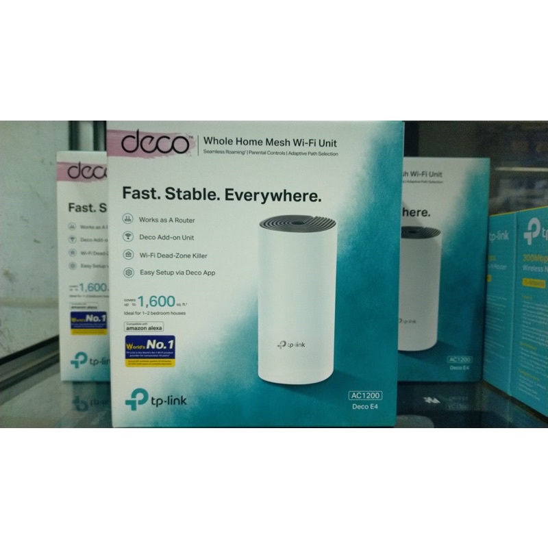 TPLink Deco E4 [1 Pack] Whole Mesh Wifi System - TP-Link Deco E4 AC120