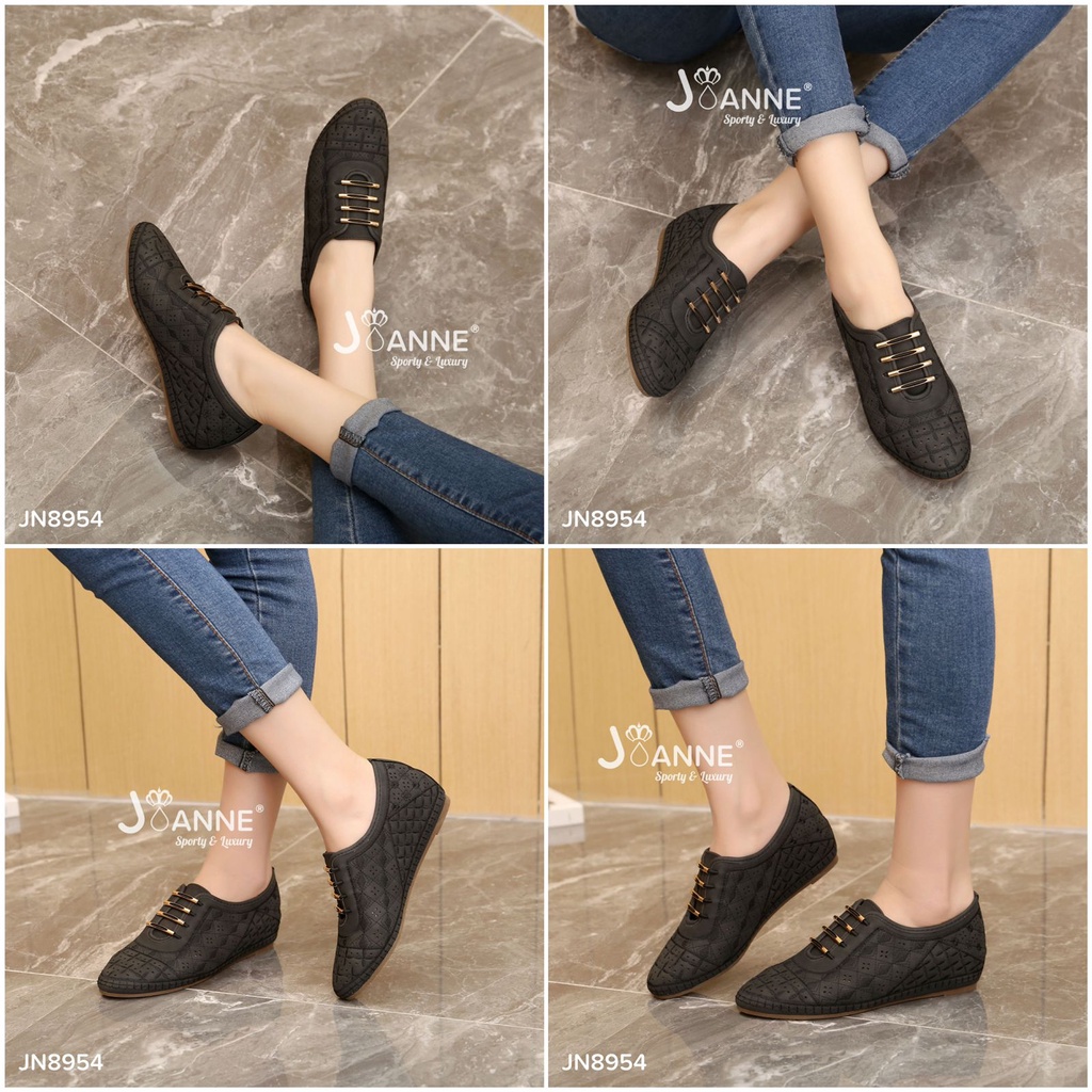 JOANNE Wedges Loafers Shoes #JN8954 ORIGINAL