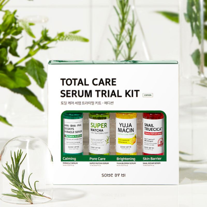 somebymi total care trial kit/snail truecica/super matcha pore tightening/yuja blemish/aha bha pha