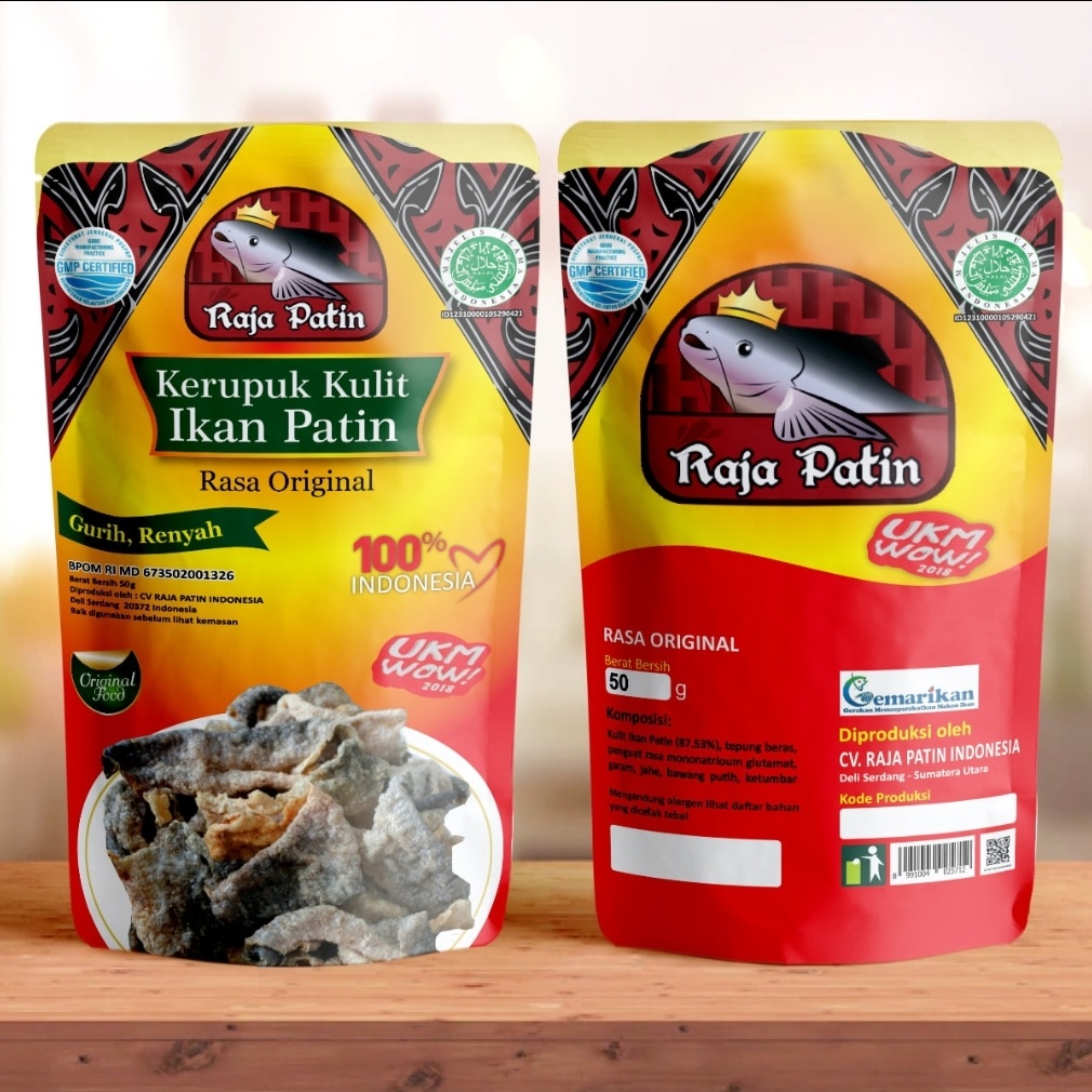 

Kerupuk kulit ikan patin-original 70gr raja patin