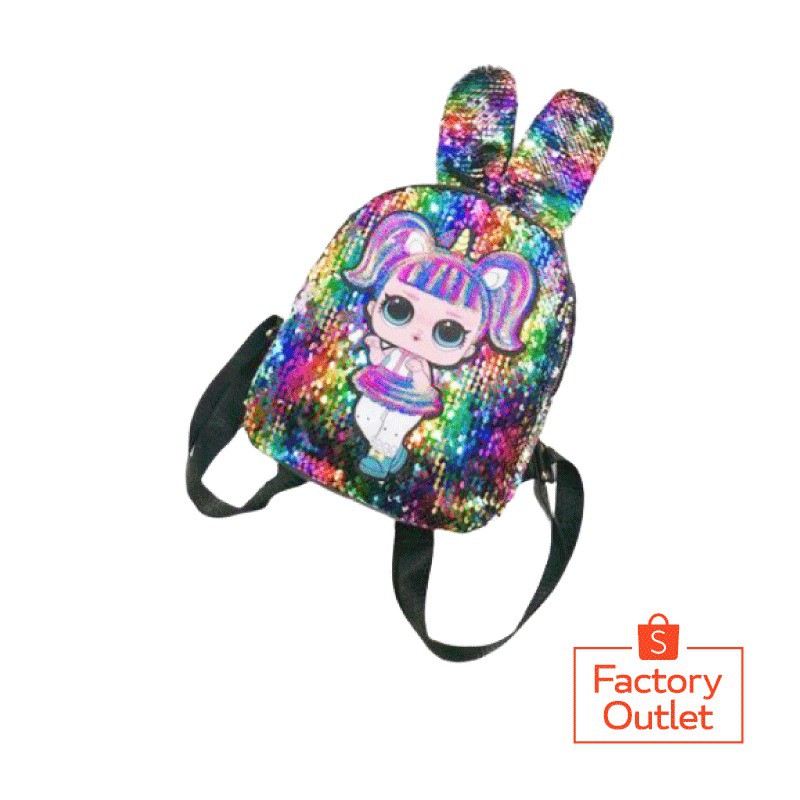  Tas  Ransel LOL  Sequins LED  Mata Shopee Indonesia