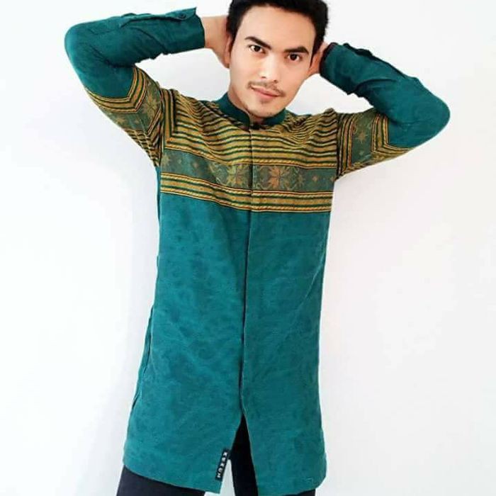 kemeja koko ethnic pria batik modern kain tenun ATBM songket baron 1D