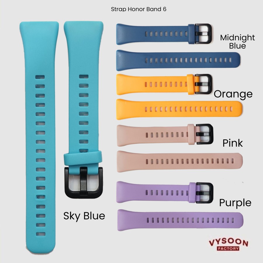 Tali Karet Strap Silikon Watch Band Huawei Band 6 Honor Band 6