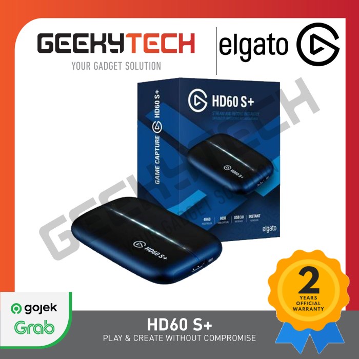 Elgato HD60 S+ / HD60S+ / HD60S plus Game Capture Garansi Resmi 2 Thn