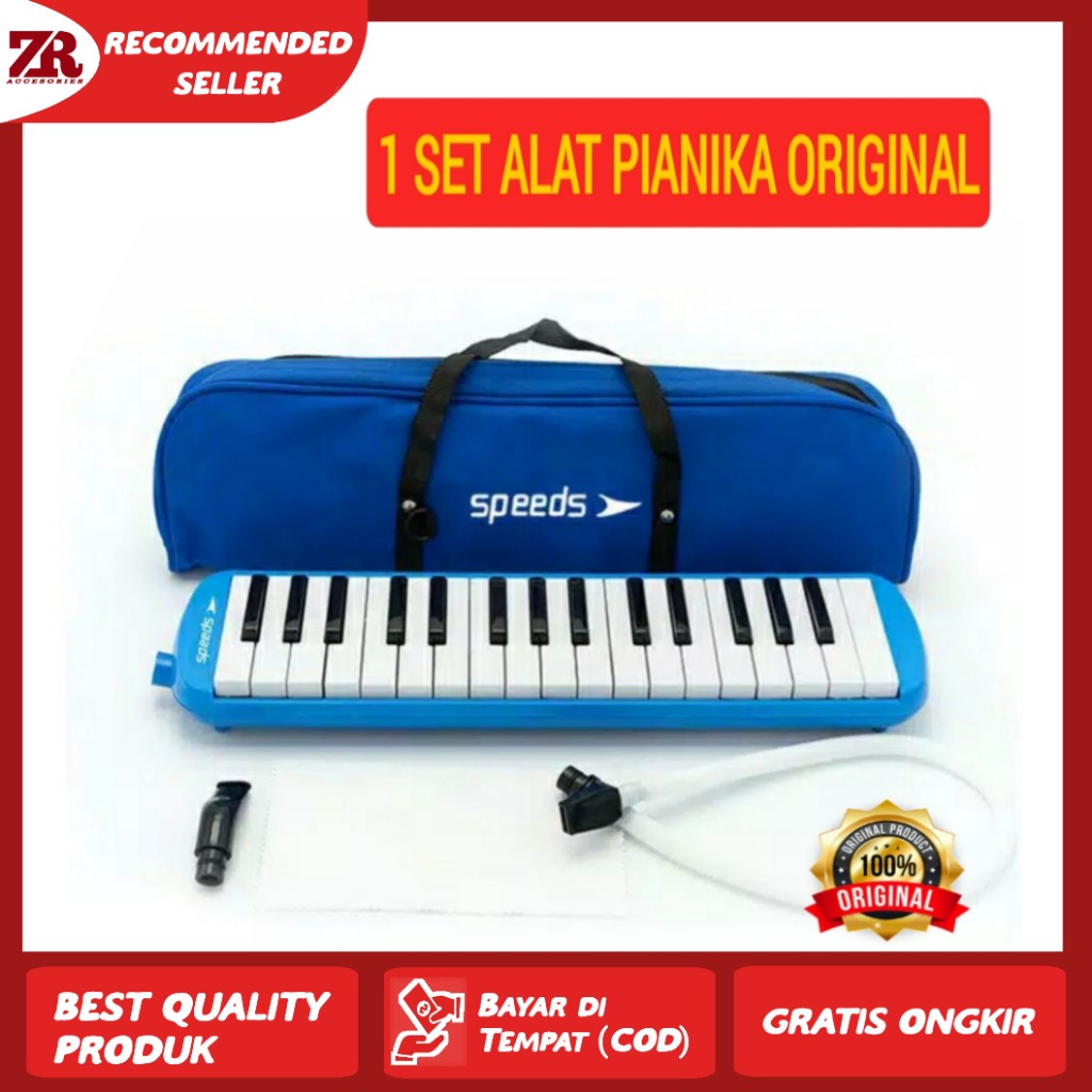 Pianika Alat Musik Pianika Set Selang Tas Speeds LX 049-1 Original