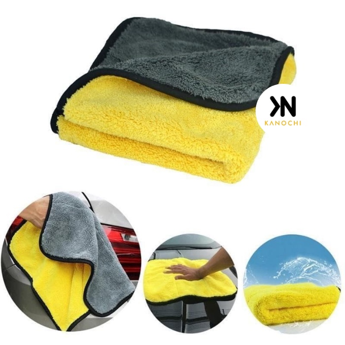 Kain Lap Microfiber Serbaguna 30X30 2 Sisi Halus Multifungsi