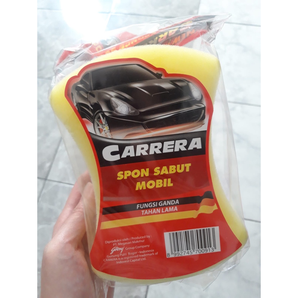 CRR SPON MOBIL Carrera Spon Sabut Cuci Mobil Spon Anti Lecet Carrera Busa Sabut Mobil Fungi Ganda Tahan Lama