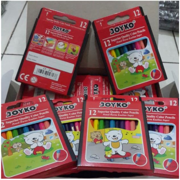 

JOYKO Pensil Warna 12 Warna Pendek