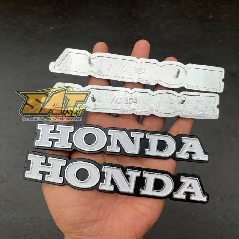 emblem cb125 original import, sticker tangki cb125, logo honda cb125, emblem honda cb 125