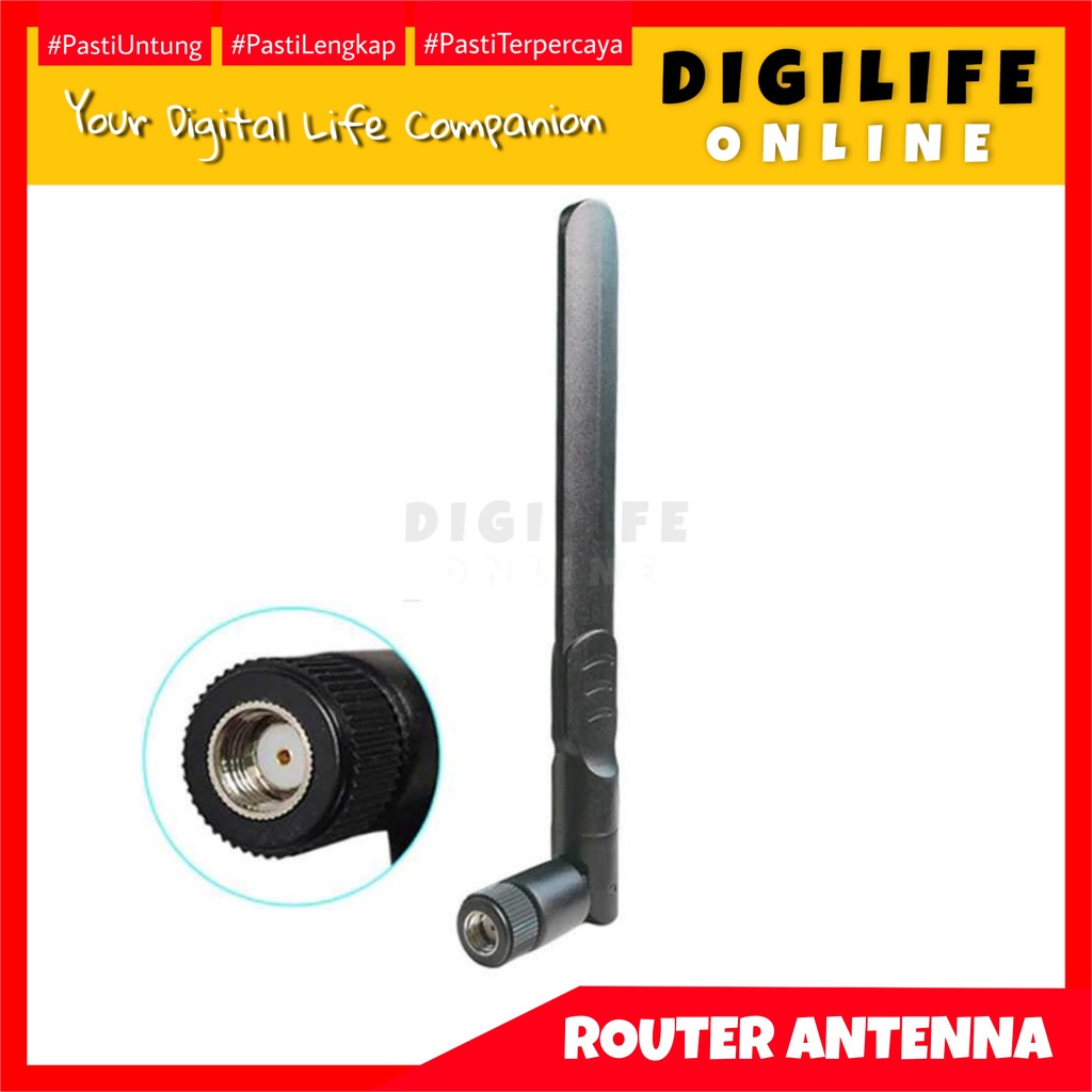 Antena Router WiFi Penguat Sinyal Modem Wi Fi 2.4GHz 5GHz 8dbi RP-SMA