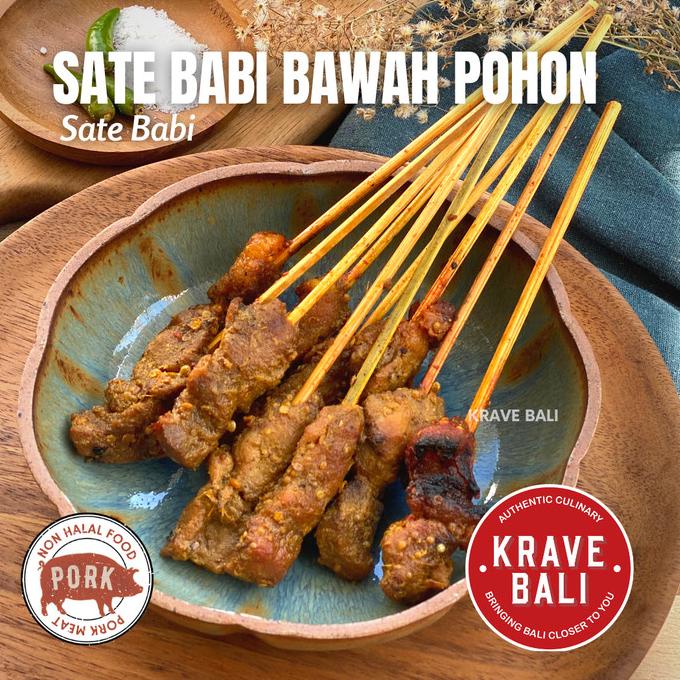 SATE BABI BAWAH POHON MAKANAN KHAS BALI ASLI 180 GR