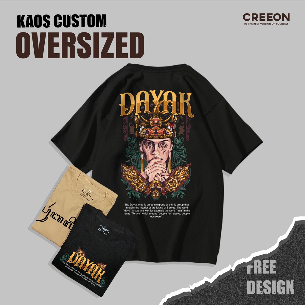 KAOS OVERSIZE SABLON CUSTOM SATUAN DESAIN SESUAI REQUEST | KAOS OVERSIZED 24S PREMIUM
