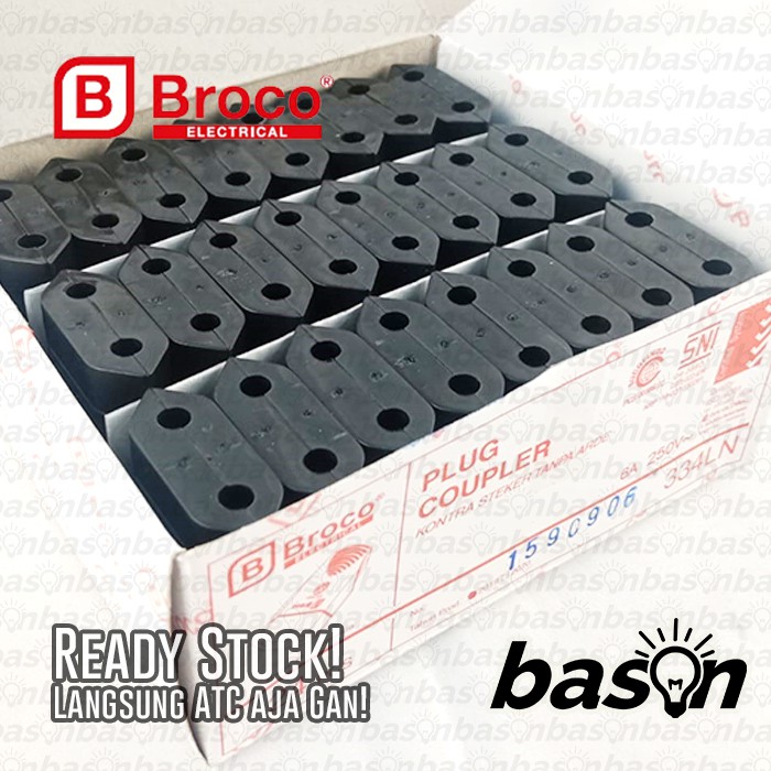 BROCO 334LN Plug Coupler - Kontra Steker - penyambung colokan kabel