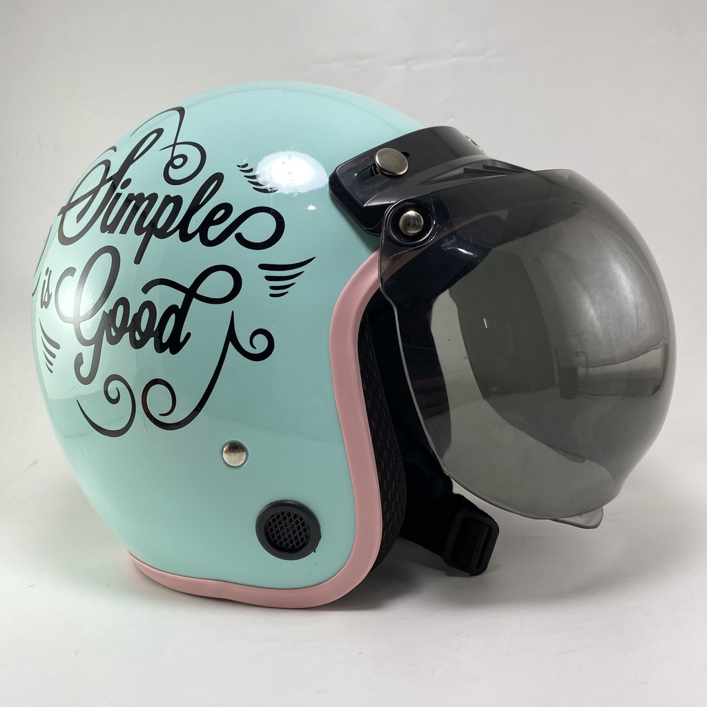 Helm Bogo Dewasa Kekinian Wanita Warna Pastel Lilac Helem Motor Sni Motif Viral Cod Kaca Cembung