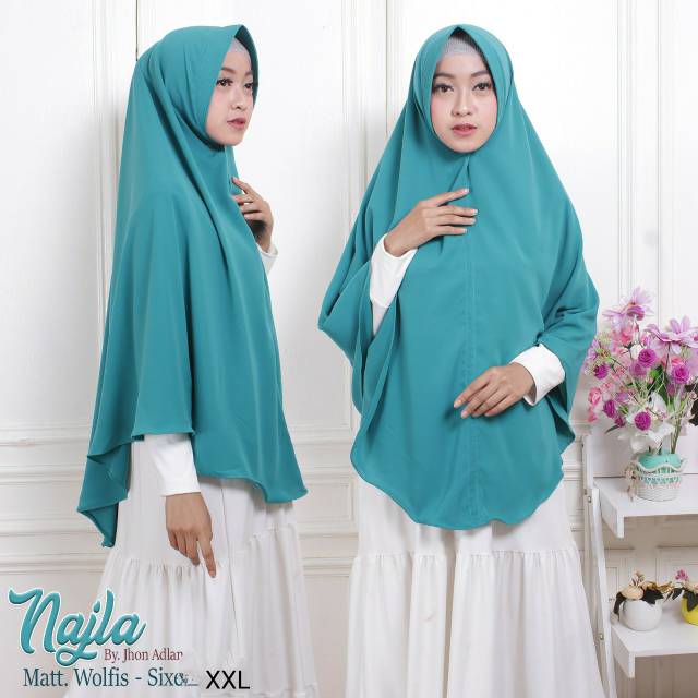 JILBAB JUMBO WOLPEACH / JILBAB INSTAN WOLPEACH