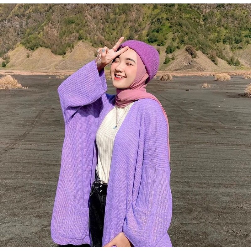 cardigan rajut/cardigan oversize/cardigan panjang