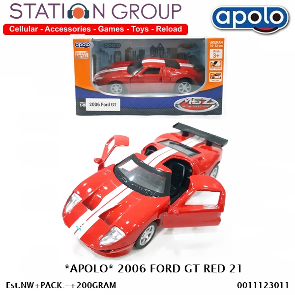 APOLO 2006 FORD GT RED 21 - DIECAST
