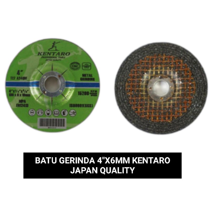 BATU GERINDA 4&quot;X6MM KENTARO JAPAN QUALITY