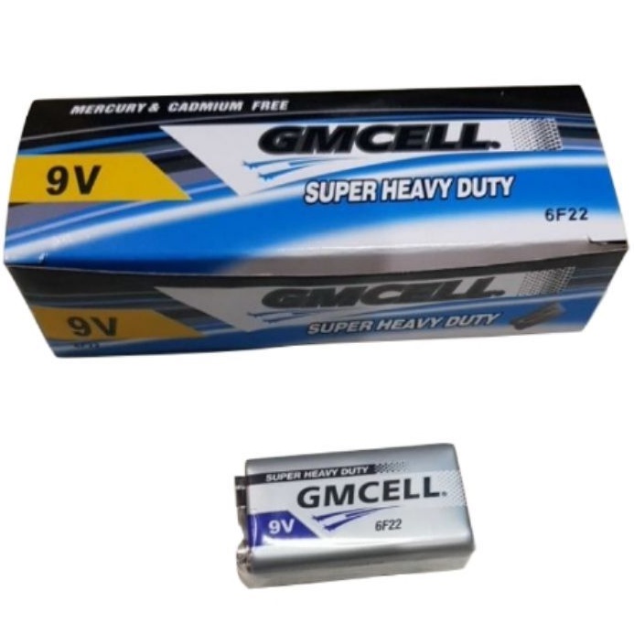 Baterai kotak 9v super HEAVY DUTY GM CELL 6F22