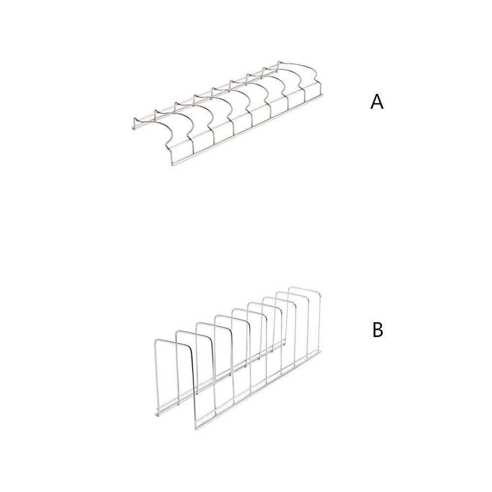 Suyo Rak Penyimpanan Piring / Mangkok Vertikal Bahan Stainless Steel Tahan Lama