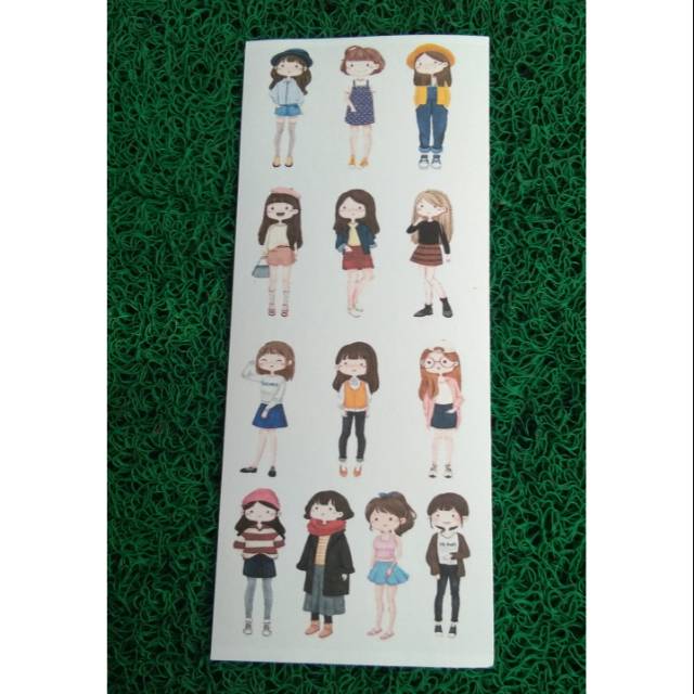 

Stiker Kertas Karakter