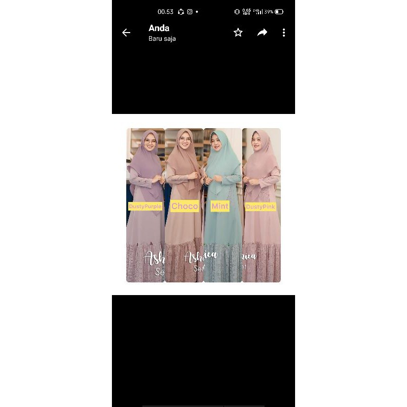 Ashica set by lya moslem gallery