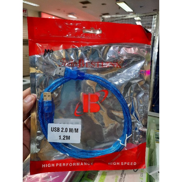 KABEL USB MALE TO MALE / CABLE USB TO USB 1.2 METER MURAH MERIAH