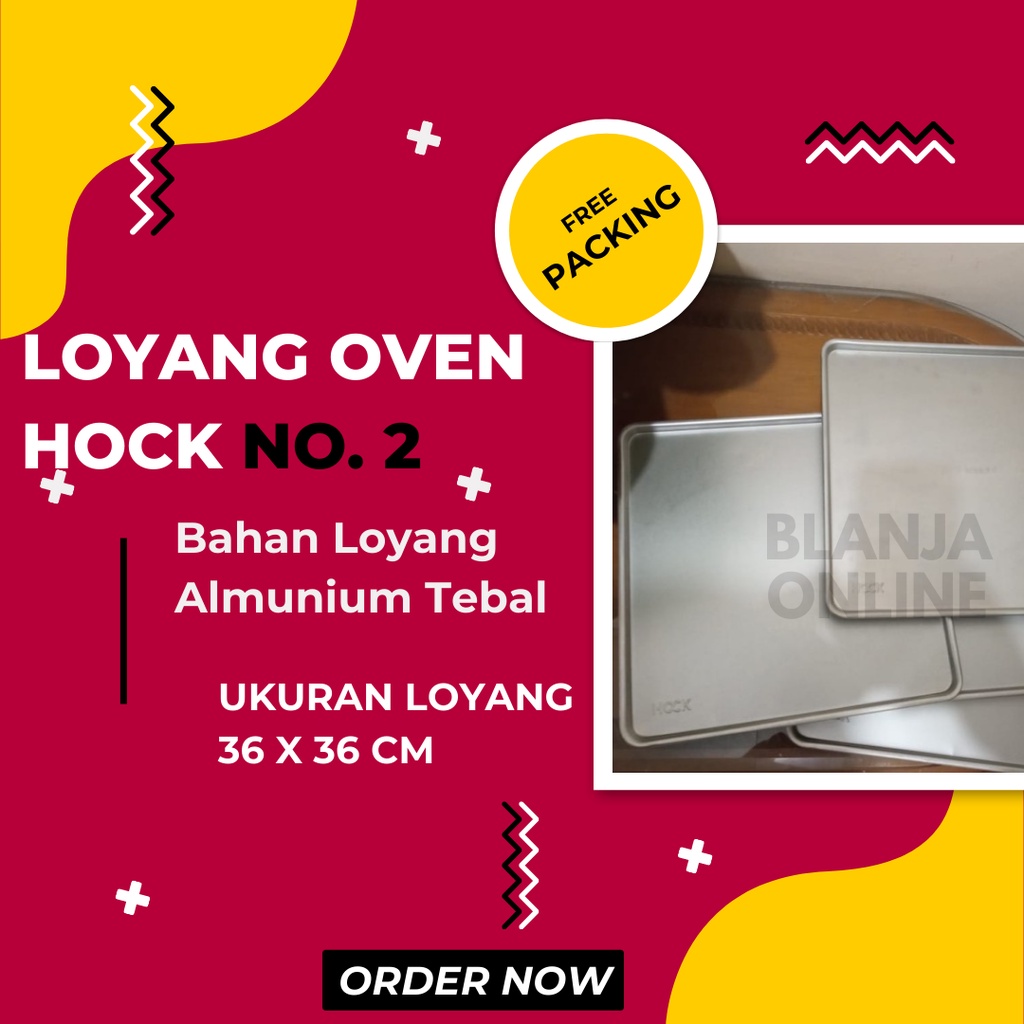 Loyang Oven Hock No 2  Cake Tray Oven Alumunium Ukuran 36 x 36 CM