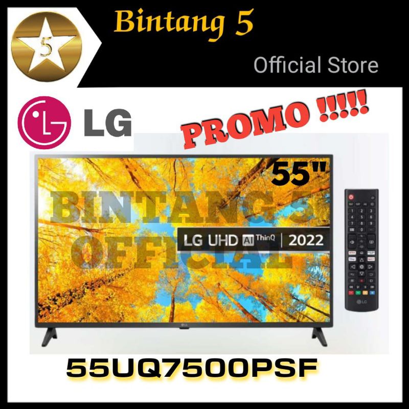 LG LED SMART TV 55 INCH 55UQ7500 UHD 4K DIGITAL TV 55" LG 55UQ7500PSF INTERNET TV
