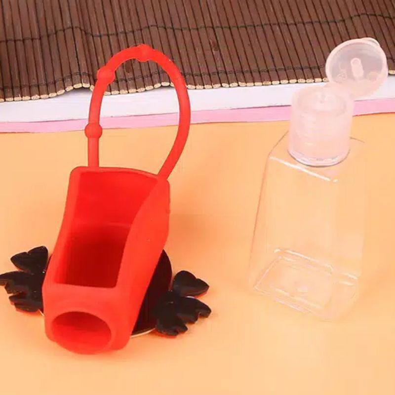 (Part 2) Botol Gantungan Kunci Tas Hand Sanitizer Petak Karakter Lucu Bahan Silikon