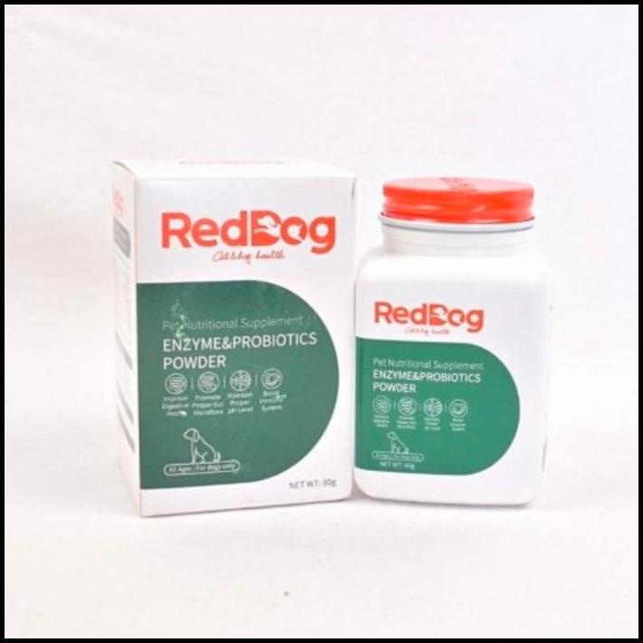 Reddog Enzyme & Probiotics Gel 80Gr - Vitamin Pencernaan Anjing Kucing Promo Hari Ini