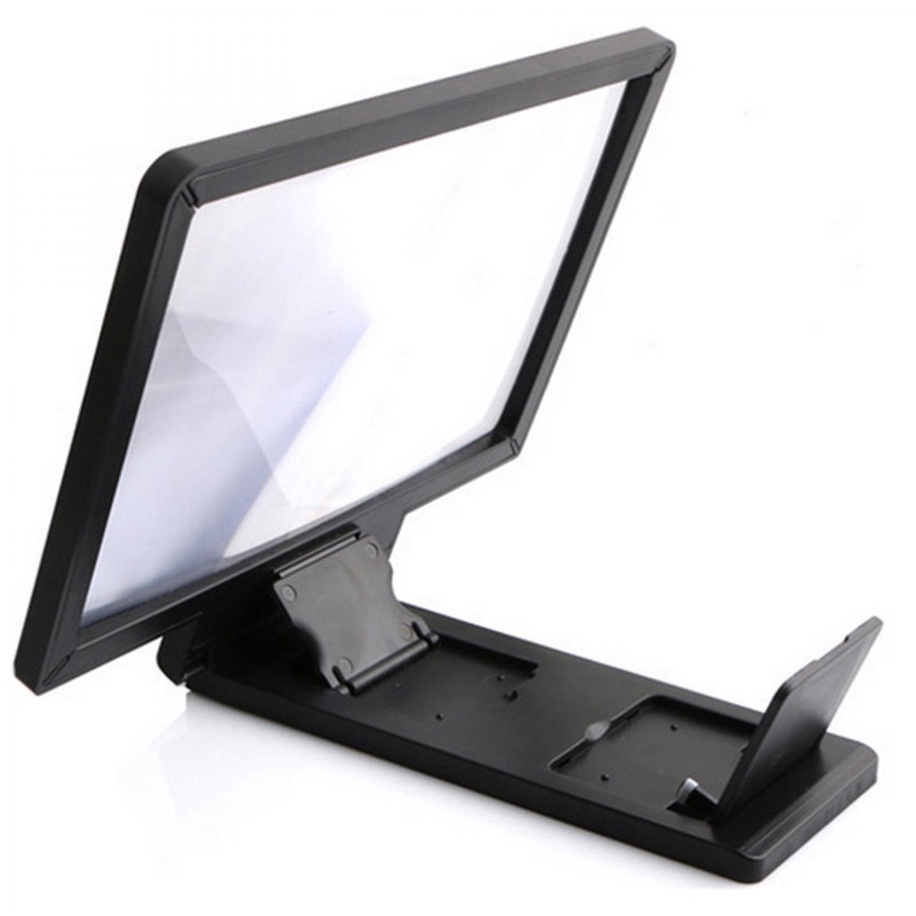 Stand HP dengan Kaca Pembesar 3D Magnifier untuk Smartphone / Aksesoris Handphone Pembesar Tampilan Layar / Enlarge Screen Magnifier Bracket Stand 3D For Smartphone / Aksesoris HP Kekinian Murah / Barang Unik untuk Smartphone / Phone Holder Murah Original