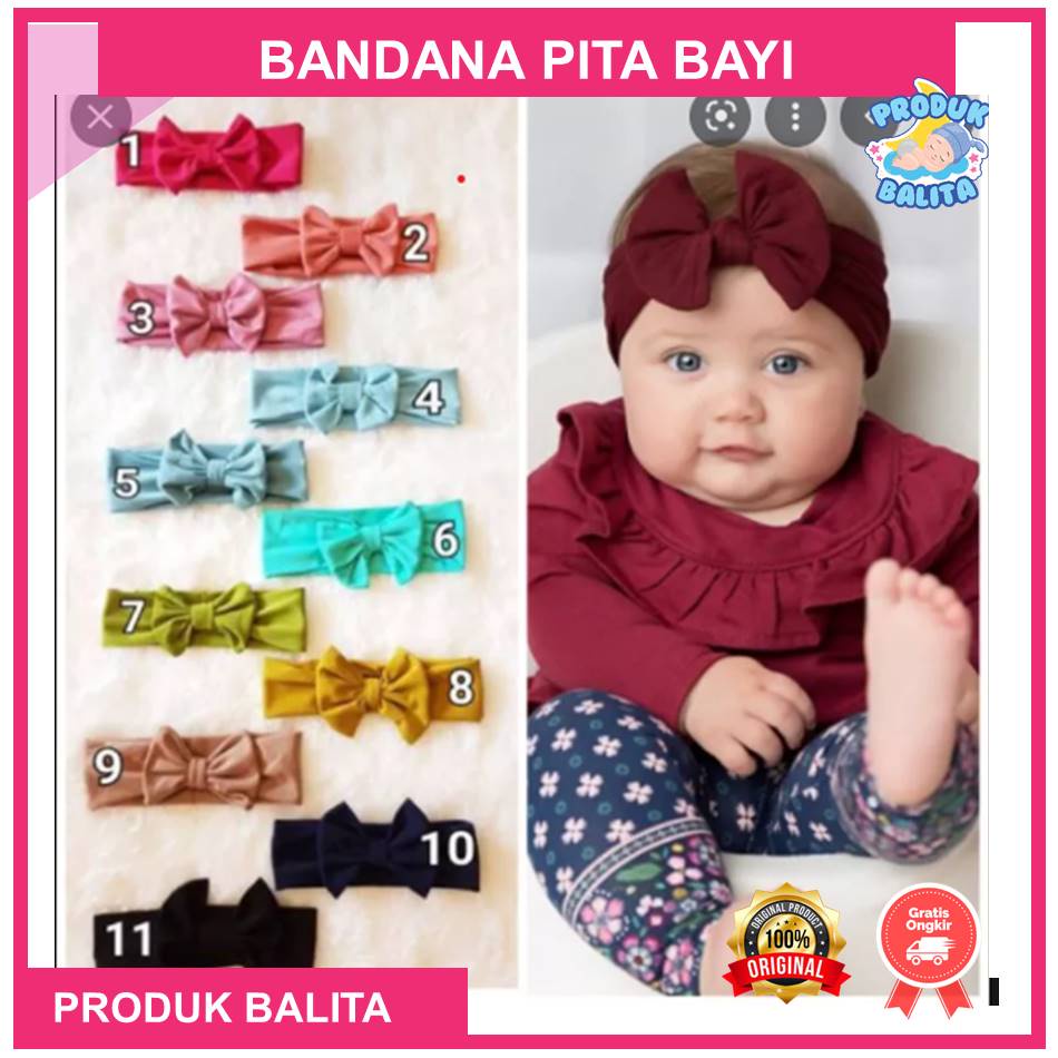 Bandana Pita Bayi Perempuan Bando Bayi Lucu Bandana Kepala Anak Untuk Bayi Newborn