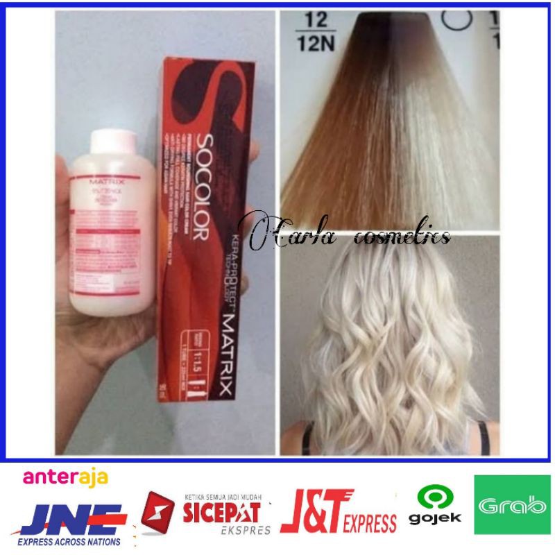 cat rambut matrix socolor 12/12N + oxidan't matrix