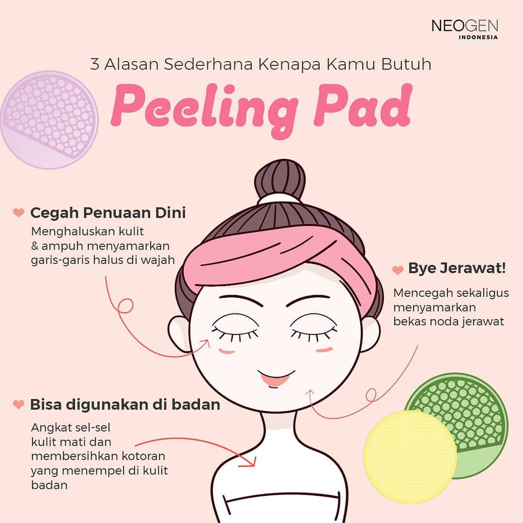 ❤ BELIA ❤ NEOGEN Dermalogy Bio Peel Gauze Peeling Green Tea | Lemon | Wine 1 Pad Sachet Ecer ✔️BPOM