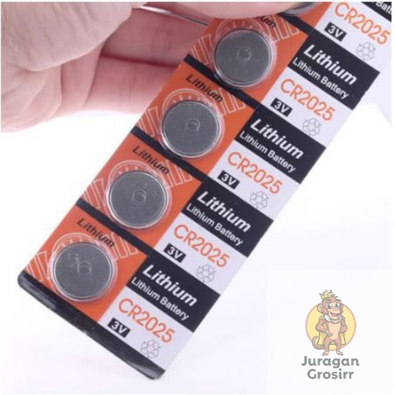 JG - BATERAI JAM / BATERE JAM / Baterai CR2025 Orange Lithium 3V Battery Batu Batre Kancing Koin CR-2025 REMOTE Remot Bulat