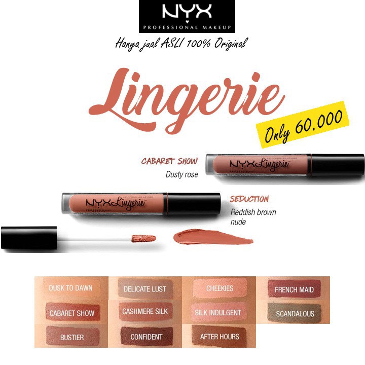 (ORIGINAL) Nyx Lingerie Lipstick